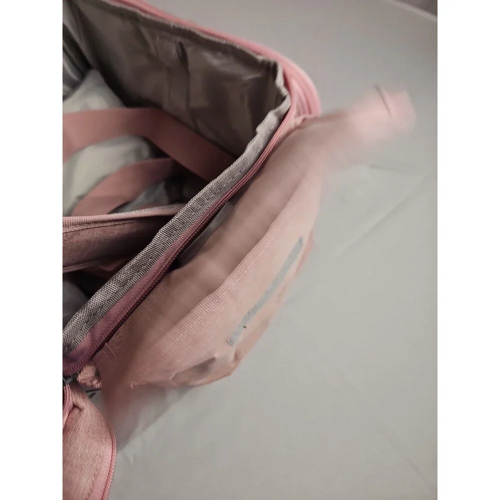 LEFOR·Z Sewing Organizer Storage Bag Pink Double Layer Craft Tote New
